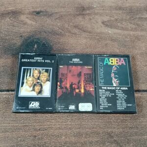 ABBA Greatest Hits Vol 2 The Visitors The Magic of ABBA Cassette Tapes Lot 3